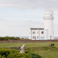 Buy canvas prints of Old Hunstanton Lighthouse in Norfolk by Elaine Hayward