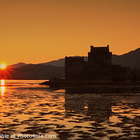 Buy canvas prints of Eilean Donan Castle Sunset by John Godfrey Photography