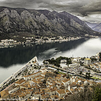 Buy canvas prints of Kotor Old Town & Bay. by John Godfrey Photography