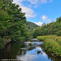 Buy canvas prints of River Wye, Chee Dale by I Hibbert