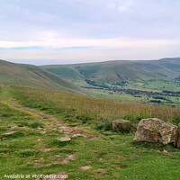 Buy canvas prints of View to Edale Skyline by I Hibbert