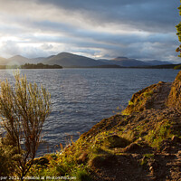 Buy canvas prints of Loch Lomond in the dying light by Paul Pepper