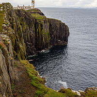 Buy canvas prints of Basalt cliffs at Neist Point by Paul Pepper