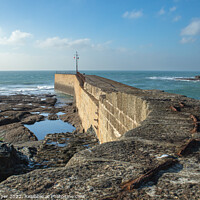 Buy canvas prints of Porthleven Pier by Paul Pepper