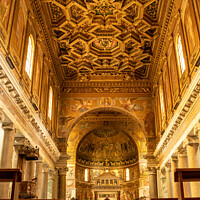 Buy canvas prints of Basilica of Our Lady in Trastevere by Paul Pepper