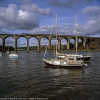Buy canvas prints of St. Germans Viaduct by Raymond Evans