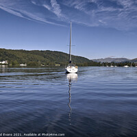 Buy canvas prints of Lake Windermere sailing boat  by Raymond Evans