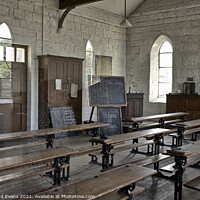 Buy canvas prints of Victorian classroom UK by Raymond Evans