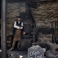Buy canvas prints of Blacksmith forge by Raymond Evans