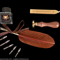 Buy canvas prints of Calligraphy pen set by Raymond Evans