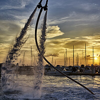 Buy canvas prints of Flyboarding by Raymond Evans