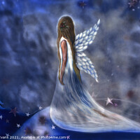 Buy canvas prints of Fantasy Angel by Raymond Evans