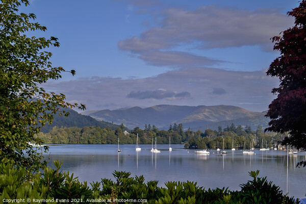 Lake Windermere Cumbria Framed Mounted Print by Raymond Evans