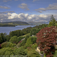 Buy canvas prints of Lake Windermere Bowness by Raymond Evans