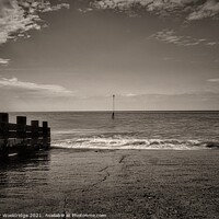 Buy canvas prints of A view from Seaford pier, East Sussex  by Peter Wooldridge
