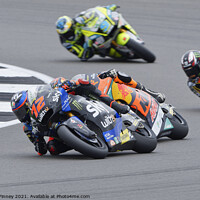 Buy canvas prints of British Moto GP 2021Silverstone: MOTO 2 by Russell Finney