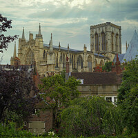 Buy canvas prints of York Minster Cathedral in Britain by Russell Finney