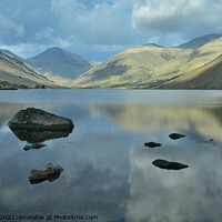 Buy canvas prints of Lake District Cumbria Wastwater by Russell Finney