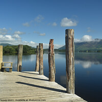 Buy canvas prints of Lake District Cumbria Derwent Water by Russell Finney