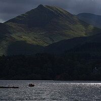 Buy canvas prints of Lake District Cumbria Derwent Water by Russell Finney
