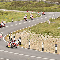 Buy canvas prints of IOM TT road races, John McGuinness – Honda Racing by Russell Finney