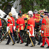 Buy canvas prints of The State Funeral of Her Majesty the Queen. London by Russell Finney