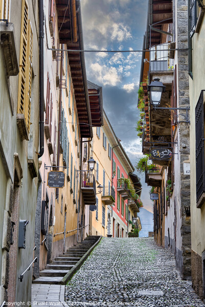 Connobio Street, Lake Maggiore, Italy Picture Board by Stuart Wyatt