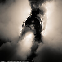 Buy canvas prints of Steam Train at Night by Stuart Wyatt