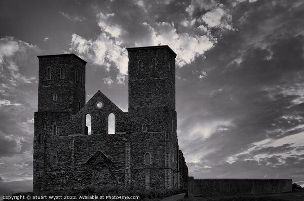 Reculver Towers Picture Board by Stuart Wyatt