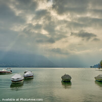 Buy canvas prints of Tranquil Lake Annecy France by Stuart Wyatt