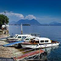 Buy canvas prints of Water Taxis at Stresa by Stuart Wyatt