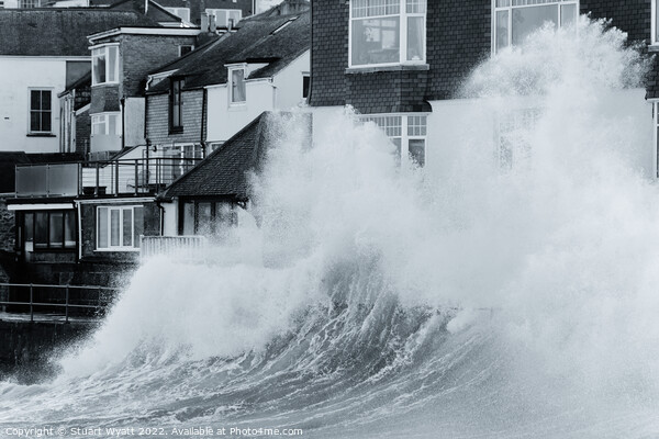 Wave at St. Ives, Cornwall Picture Board by Stuart Wyatt