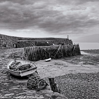 Buy canvas prints of Clovelly Harbour Wall by Stuart Wyatt