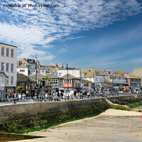 Buy canvas prints of St Ives Harbour and Wharf by Stuart Wyatt