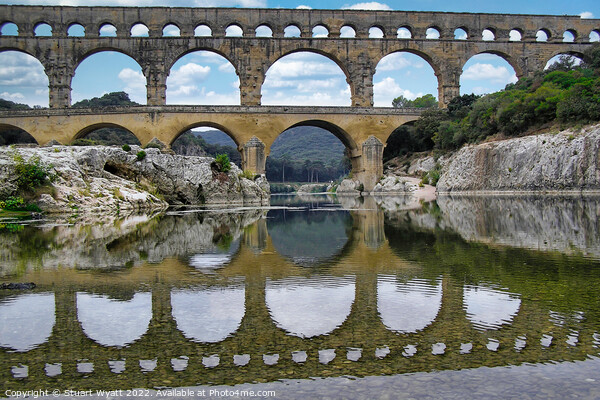 Pont du Gard Roman Bridge & Aqueduct Picture Board by Stuart Wyatt