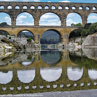Buy canvas prints of Pont du Gard Roman Bridge & Aqueduct by Stuart Wyatt