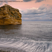 Buy canvas prints of Ladram Bay: Devon Red Sandstone Rock by Stuart Wyatt