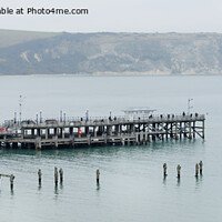 Buy canvas prints of Swanage Piers Side by Side by Stuart Wyatt