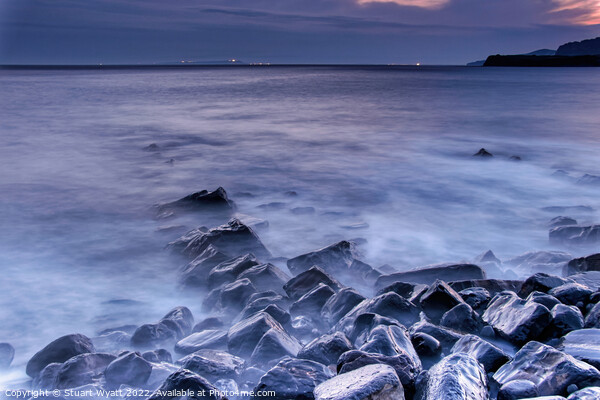 Clavell Pier Ruins in Blue Hour Picture Board by Stuart Wyatt