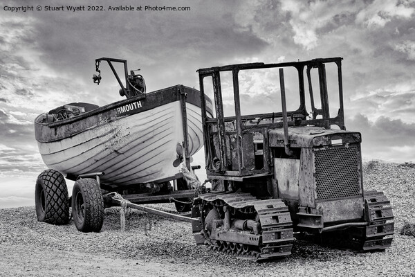 Norfolk Beach Fishing Boat Picture Board by Stuart Wyatt