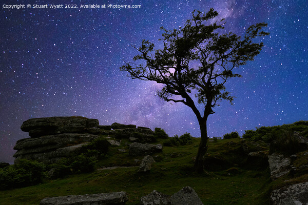 Dartmoor Milky Way Picture Board by Stuart Wyatt
