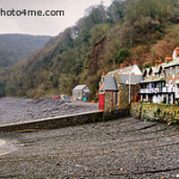 Buy canvas prints of Clovelly Harbour panoramic by Stuart Wyatt