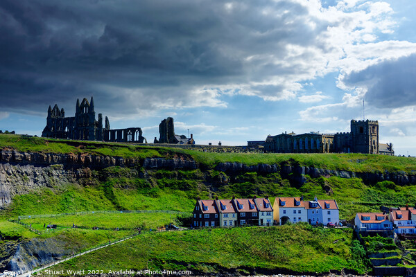 Whitby Abbey and St Marys Picture Board by Stuart Wyatt