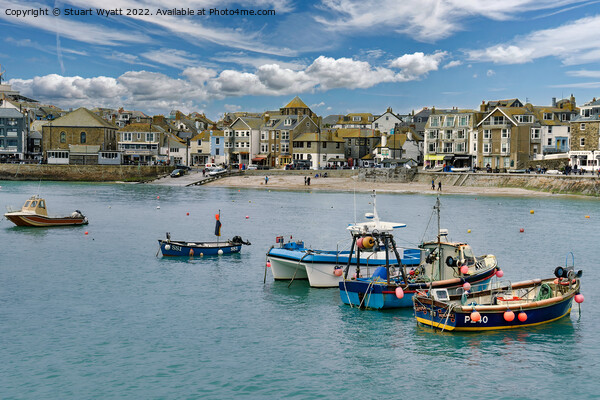 St Ives Harbour Picture Board by Stuart Wyatt