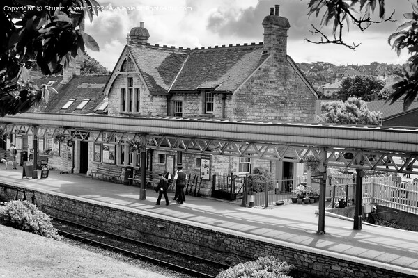 Swanage Railway Station Picture Board by Stuart Wyatt