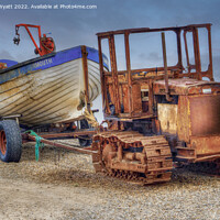 Buy canvas prints of beach fishing boat by Stuart Wyatt