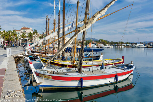Traditional Mediterranean Fishing Boats Picture Board by Stuart Wyatt