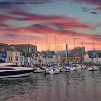Buy canvas prints of Weymouth Harbour Sunset by Stuart Wyatt