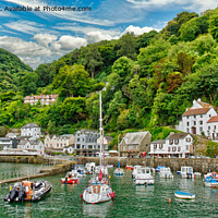 Buy canvas prints of Lynmouth harbour by Stuart Wyatt