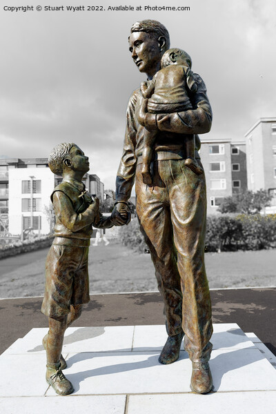 Swanage: bronze statue of Trevor Chadwick Picture Board by Stuart Wyatt